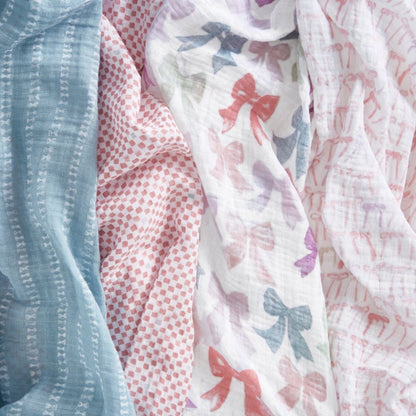 Bow Atelier 4-pack Organic Swaddles