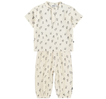Shirts & Woven Pants Happy Notes