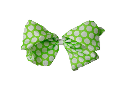 King Jumbo Dot Basic Lime Green Bow