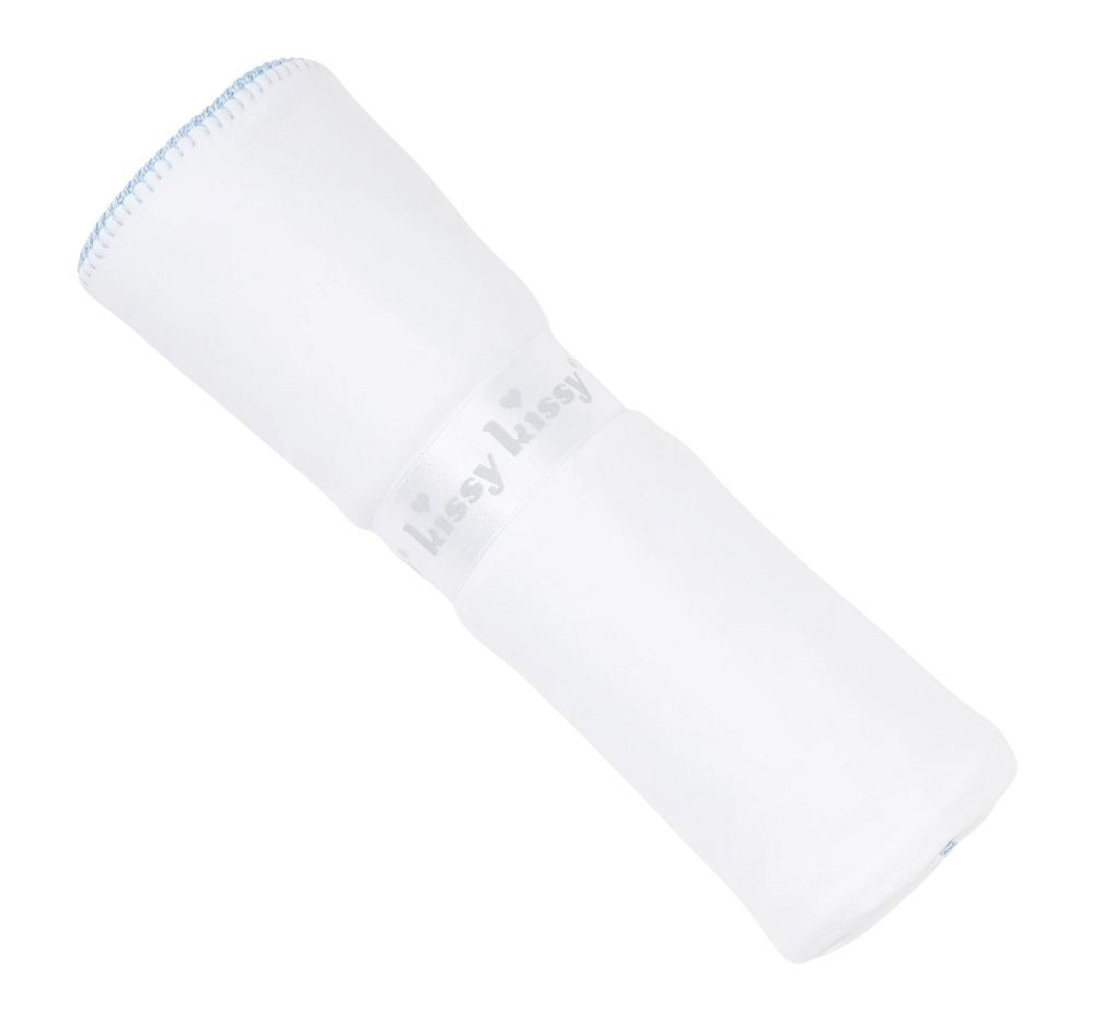 Premier Basics Blanket White/Lt Blue