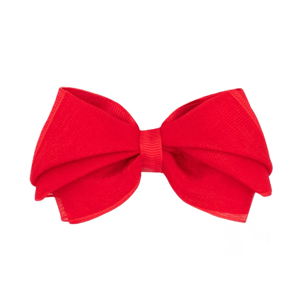 Sml Org/Gg Overly Pleated Red Bow