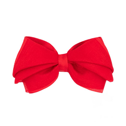 Sml Org/Gg Overly Pleated Red Bow