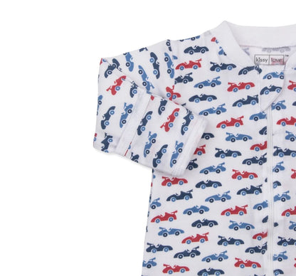 Footie Zip PRT PJs Speedy Racecars