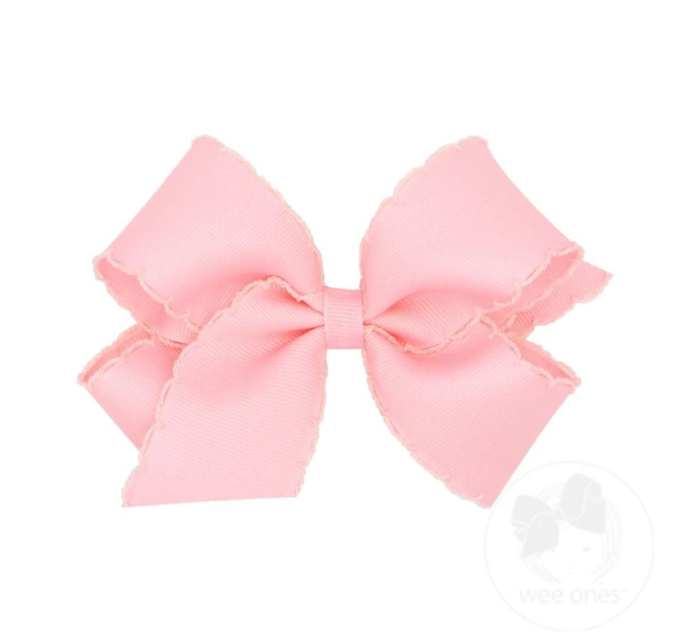 Medium Monotone Mnstch Grosgrain Peony Bow