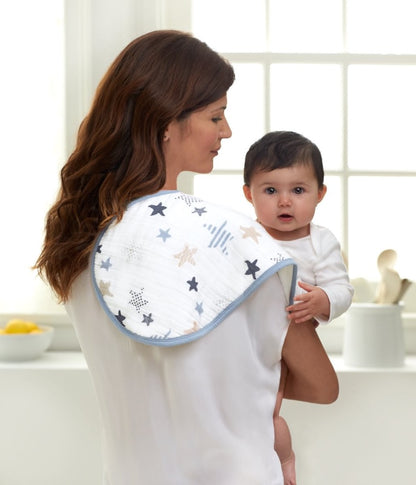 Classic Muslin Burpy Bibs RockStar 2 Pack