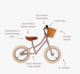 Balance Bike Vintage Dusty Pink