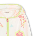 Terry Towel Seashell Zip Up Sweatshirt & Shorts