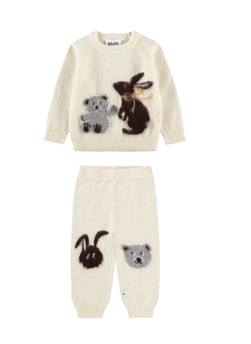 Sweatshirt & Soft Pants Retro Animals