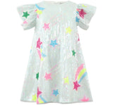 Rainbow Shooting Star Sequin Dress