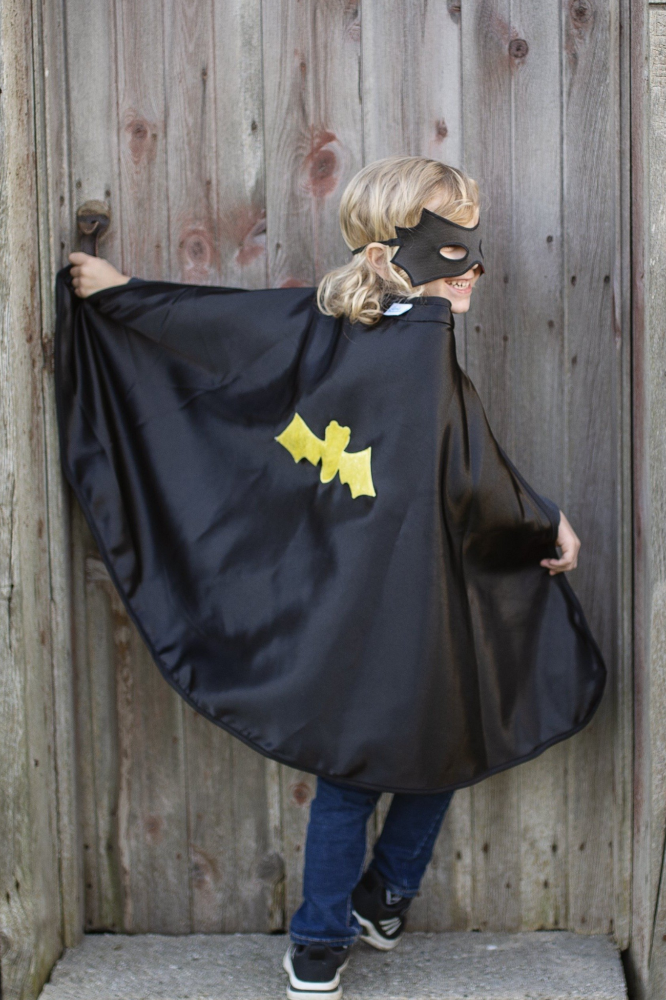 Reversible Spider/Bat Cape & Mask 4-6