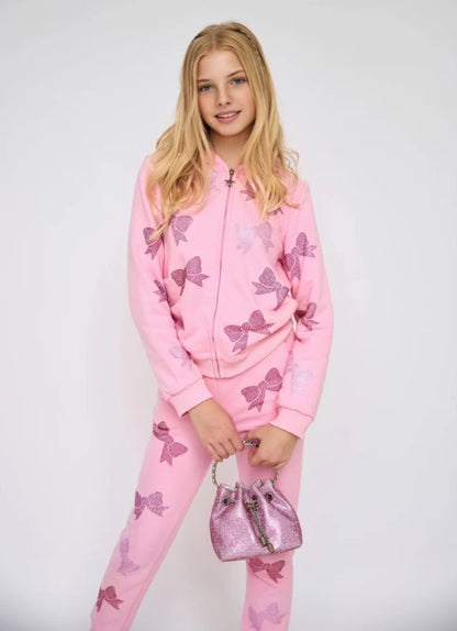 Crystal Bow Jogger Set