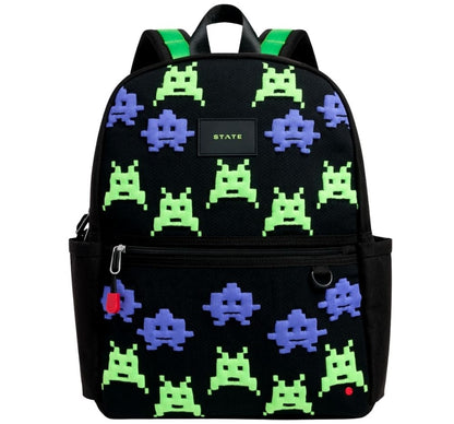 Kane Double Pocket Backpack - Space Invaders