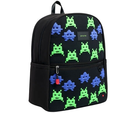 Kane Double Pocket Backpack - Space Invaders