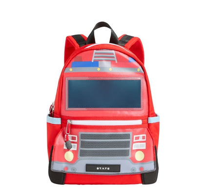 Kane Mini Backpack - Firetruck