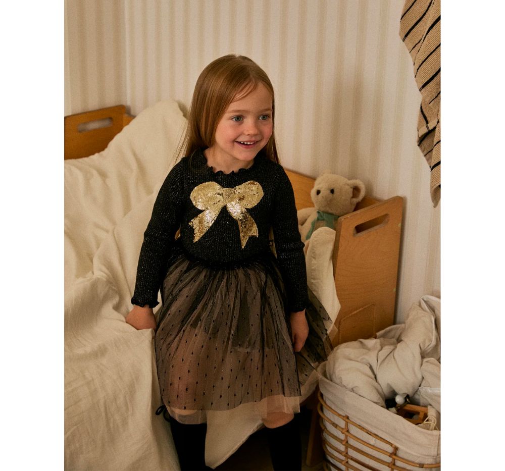 Quincy Bow Tutu Black
