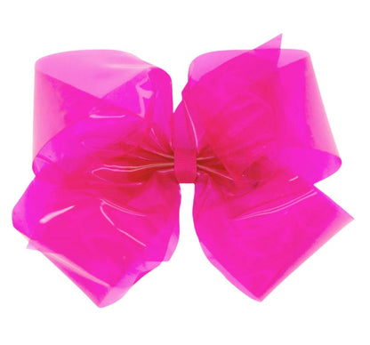 King Wee Splash Vinil Bow Shocking Pink