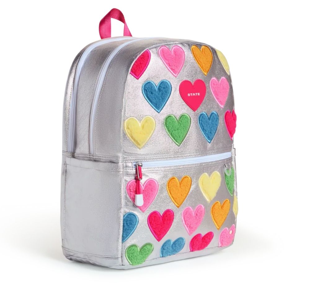 Kane Double Pocket Backpack Happy Hearts