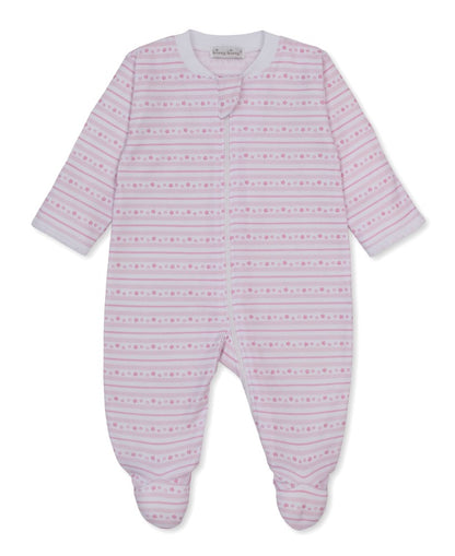 Footie W-Zip PRT Starry Stripes Pink
