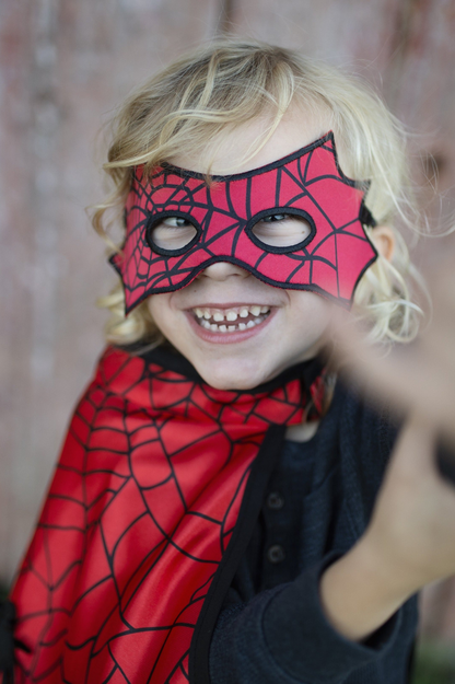 Reversible Spider/Bat Cape & Mask 4-6