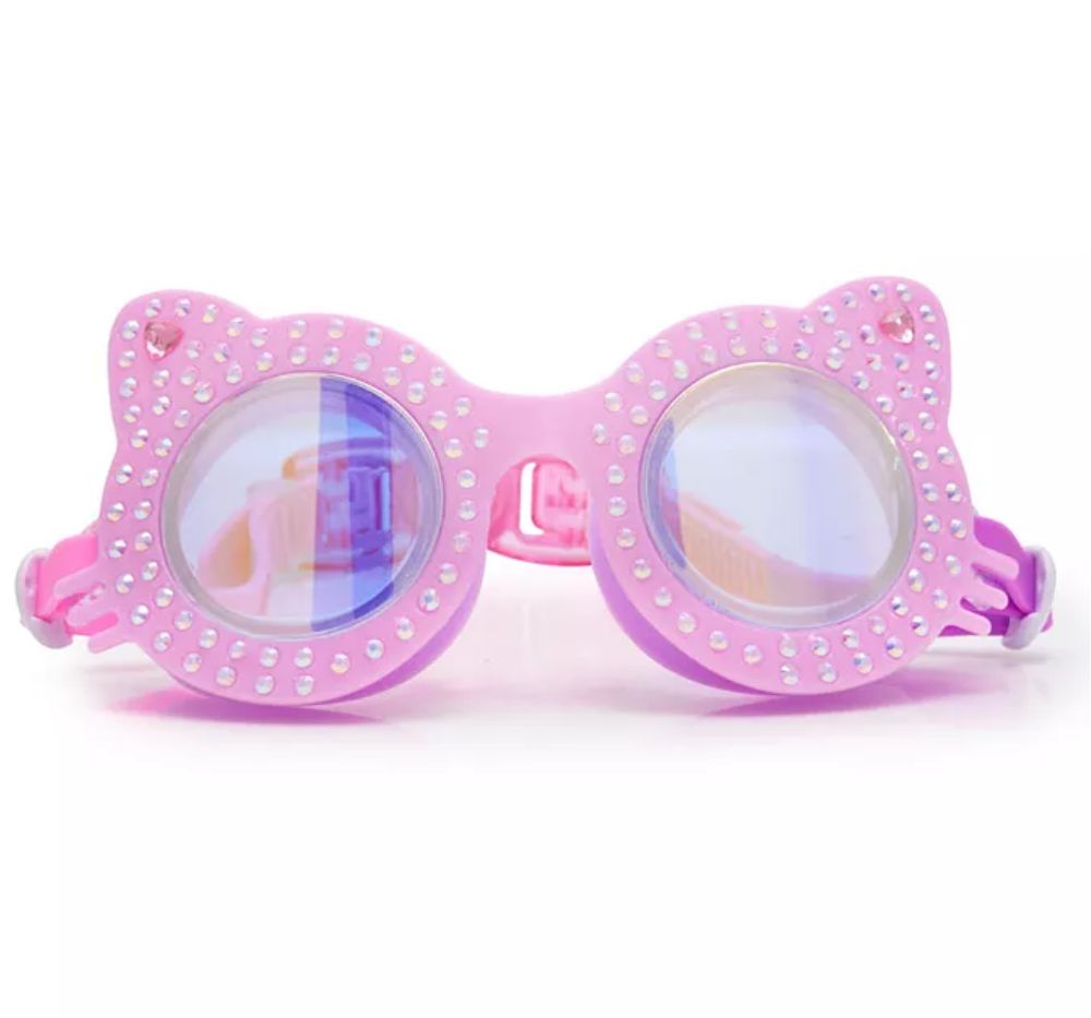 Flexi Feline Swim Goggles Plush Paw Pink