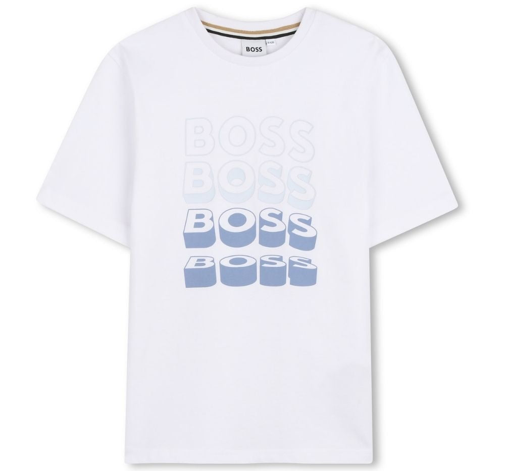 T-Shirt Boss Logo White
