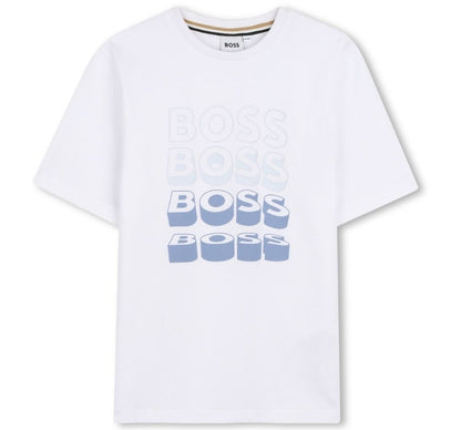 T-Shirt Boss Logo White