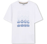 T-Shirt Boss Logo White