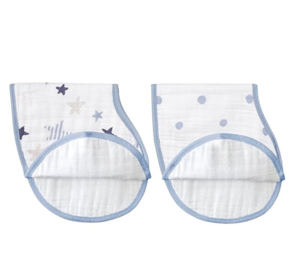 Classic Muslin Burpy Bibs RockStar 2 Pack