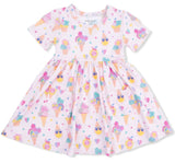 Ice Cream Fun Crew Twirly Dress with Carthwheel Short