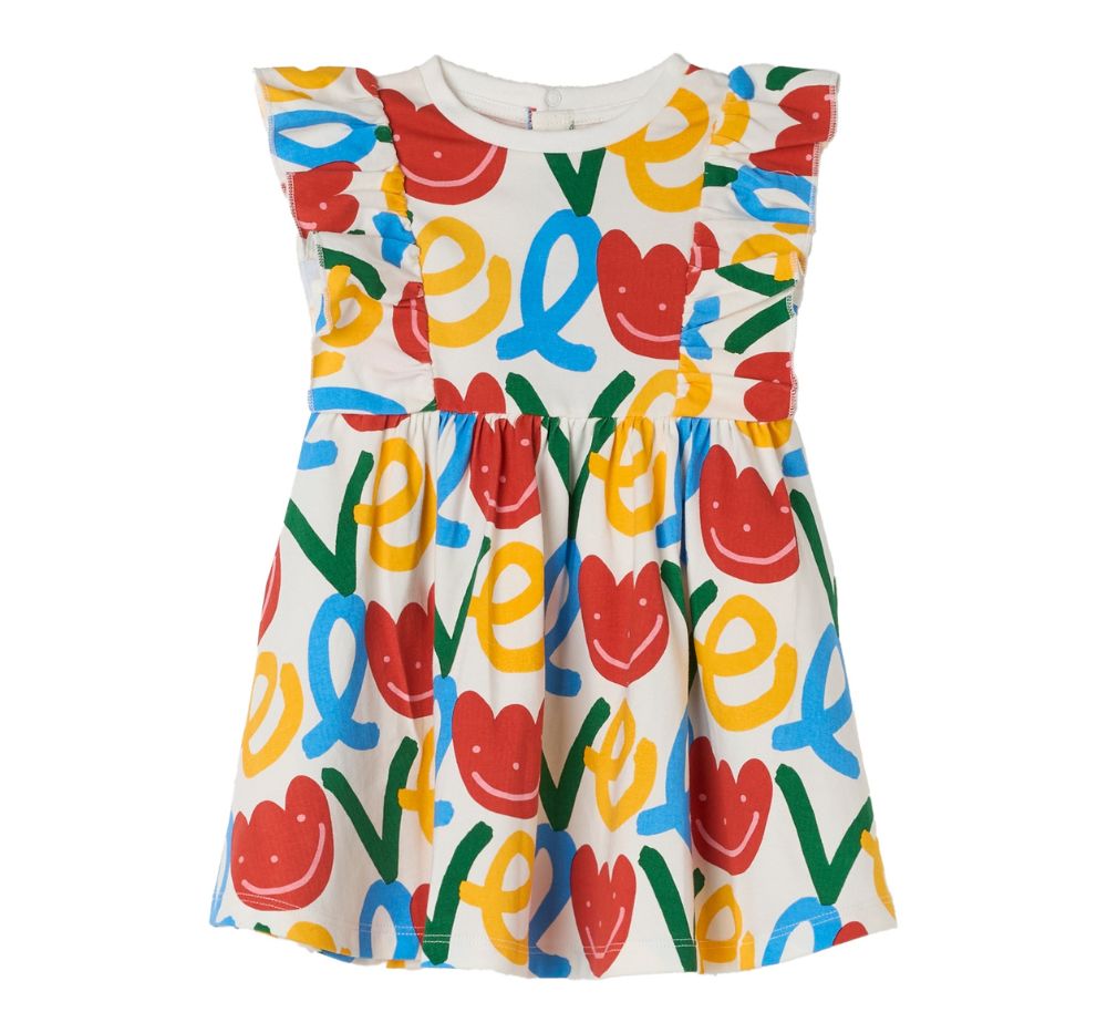 Jersey Love Print Dress