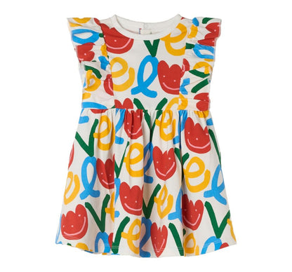 Jersey Love Print Dress