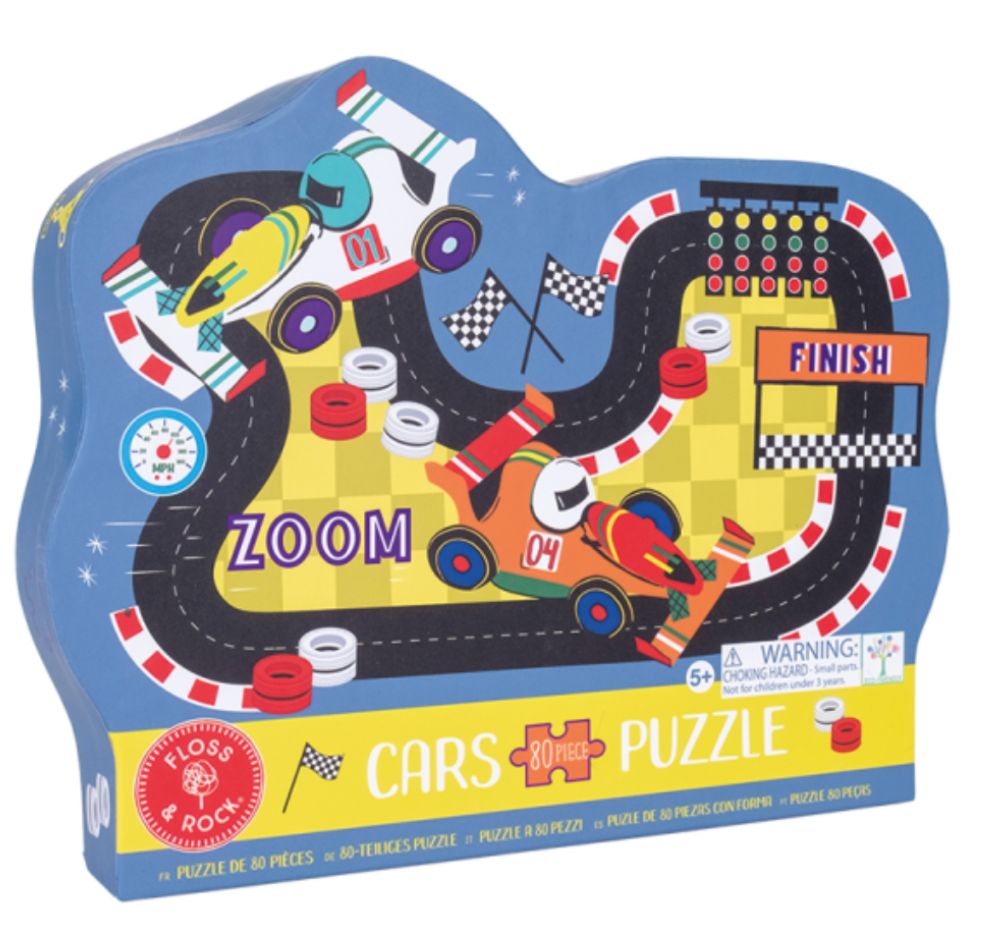 Puzzle Race Track With Molded Box 80PC