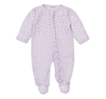 Lilac Footie w/ Zip Summer Gardens