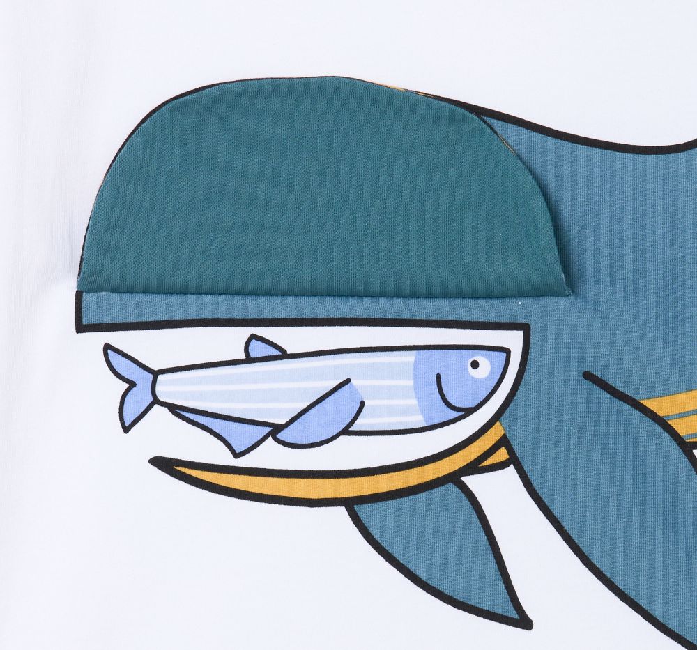 T-Shirt W/Whale Graphic & Fleece Shorts