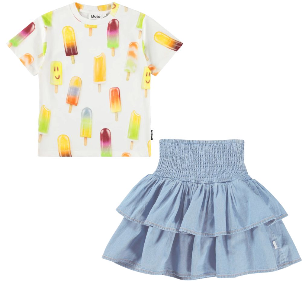 T-Shirt Popsicles & Skirt Washed