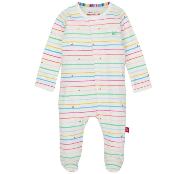 Rainbow Road Organic Cotton Magnetic Footie