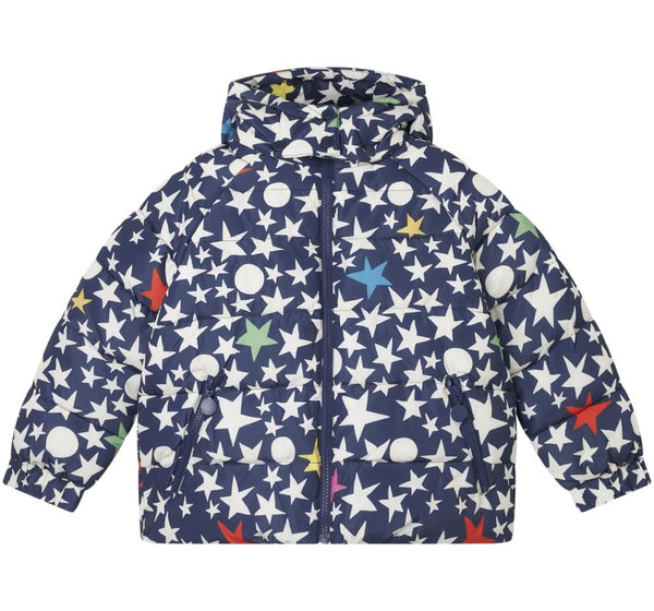 Girl Big Stars Puffer Navy