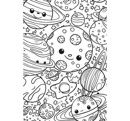 Space Race XXL Coloring Book