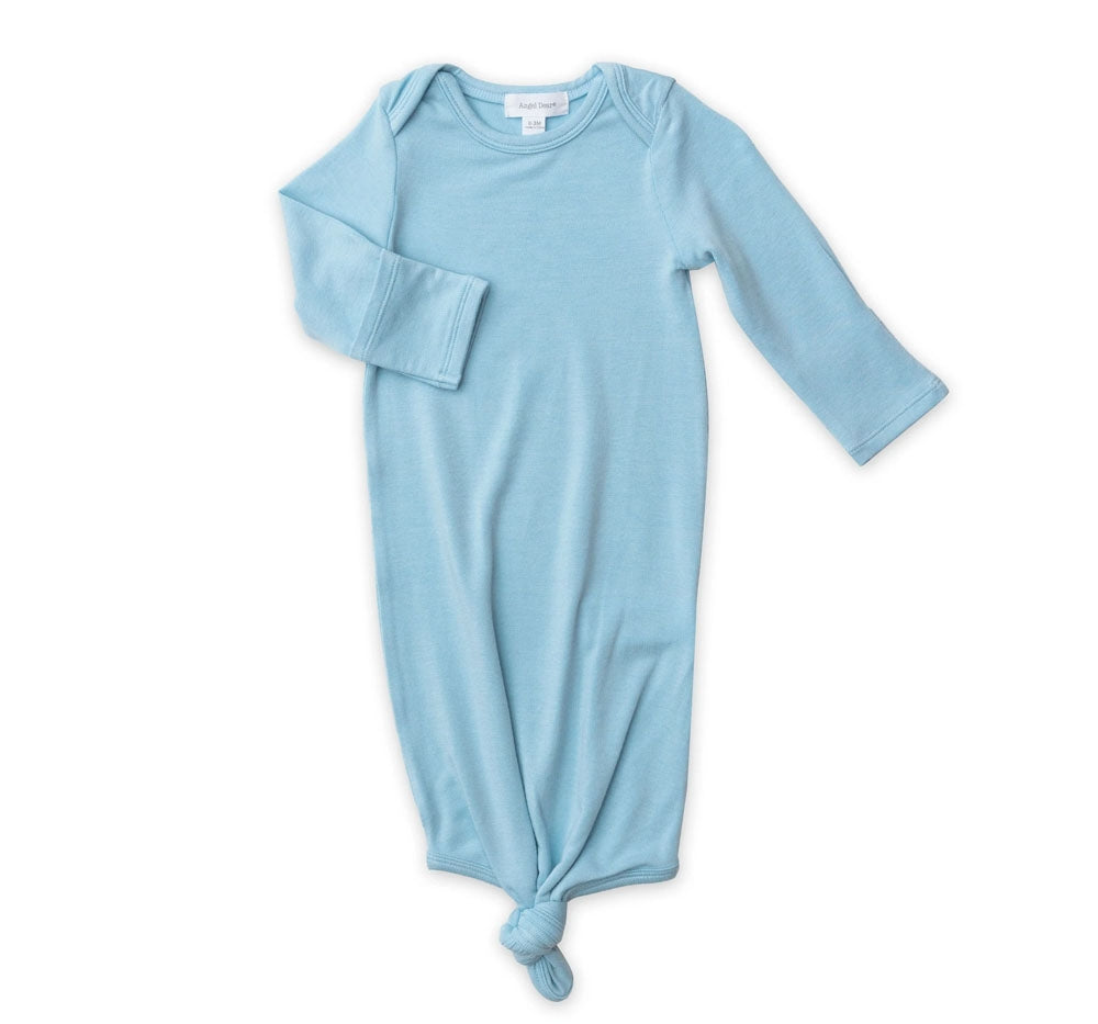 Crystal Blue/Blue Knotted Gown 0-3M