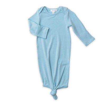 Crystal Blue/Blue Knotted Gown 0-3M
