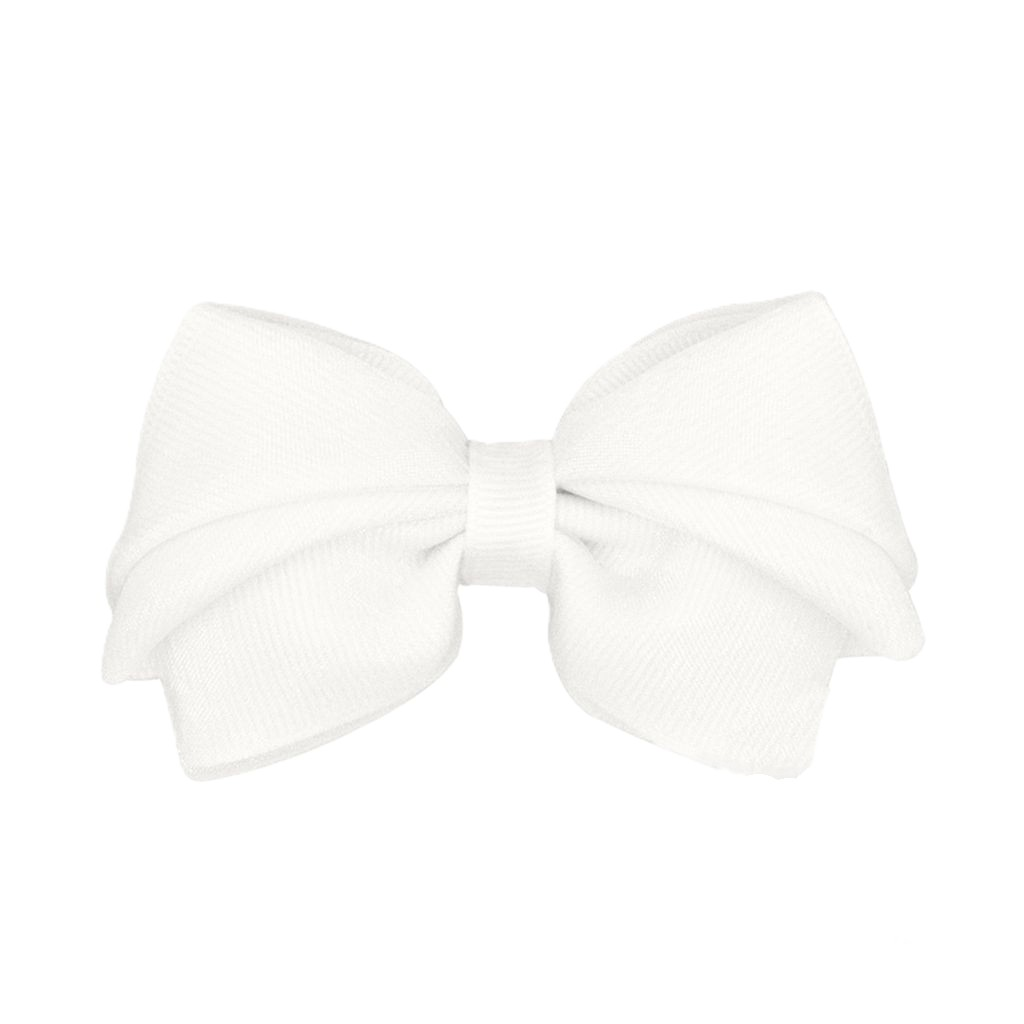 Sml Org/Gg Overly Pleated White Bow