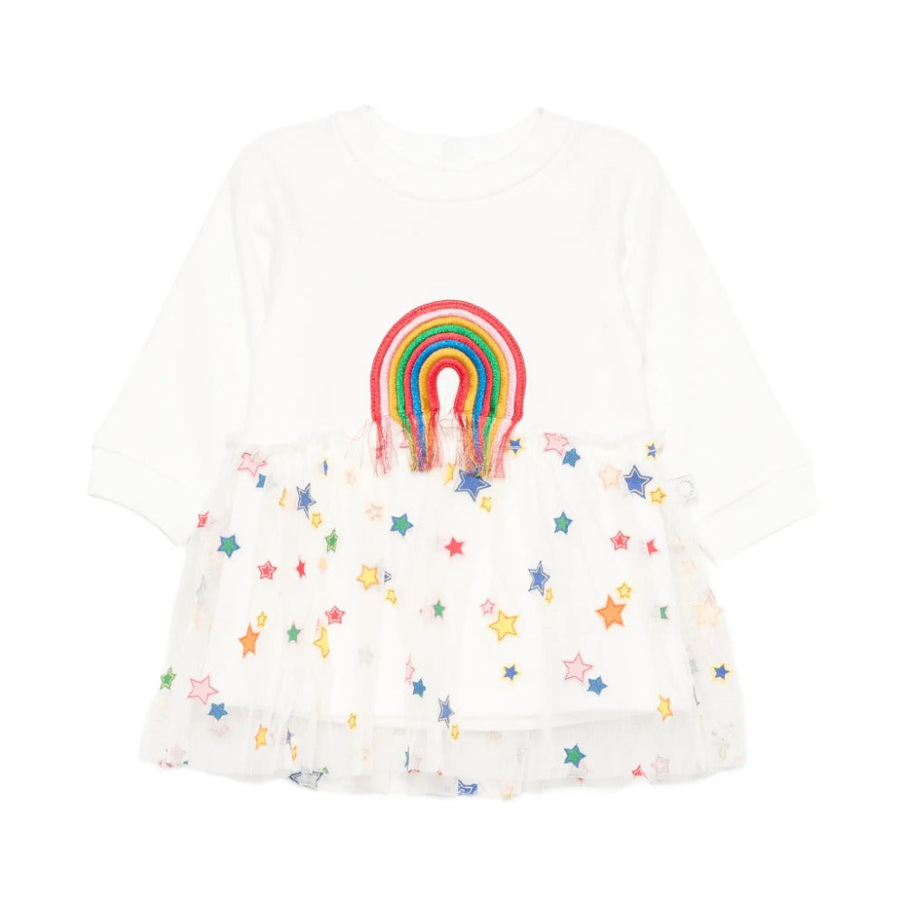 BG Fleece Dress With Stars Tulle