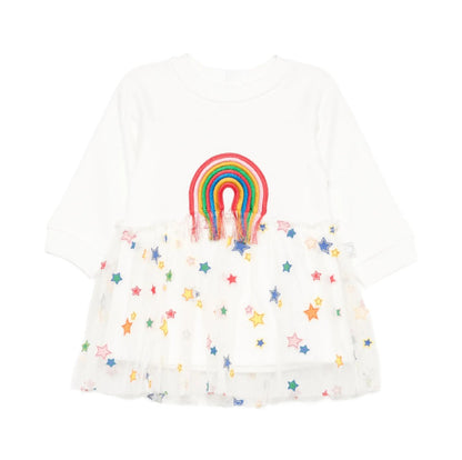 BG Fleece Dress With Stars Tulle