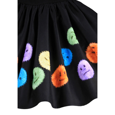 Dress Casie Warm Colourful Fluff