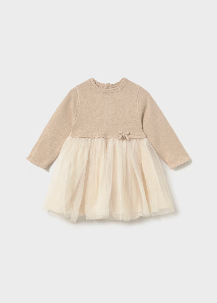 Vestido Combinado Tricot & Tull Hojaldre