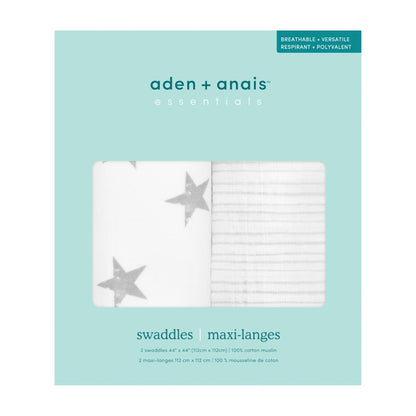 Essentials Swaddle Blanket 2pack Dusty