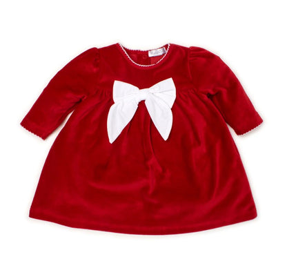 Velour Dress Red