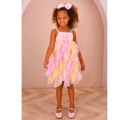 Top & Skirt Multi Color Tulle