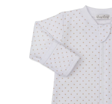 Teddy Bear Love-Footie w/ Zip Tan