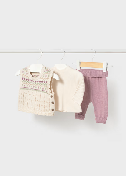 Conjunto Leggings Tricot Malva Vigore